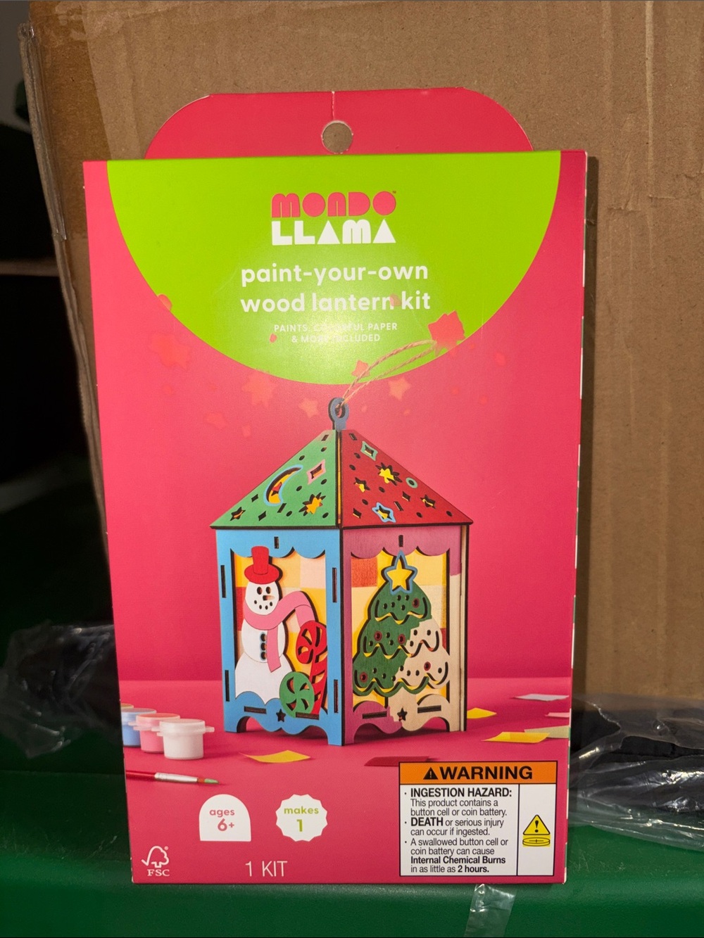 5/$10 paint your own wood lantern